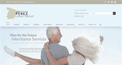 Desktop Screenshot of perezlegalgroup.com